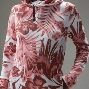 NWT J. Lindeberg | Aerial Print 1/4 Zip Hoodie | SMALL